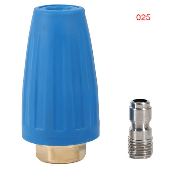 

1/4in Quick Connect High Pressure Washer Cleaner Spray Turbo Rotation Nozzle Tip For High Pressure Outlet Fitting Rotary