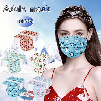 

100pcs Adults Christmas Disposable High Quality For Three Layers Brethable Earhook Filter Cover 2020 New Large Stock Send Fast