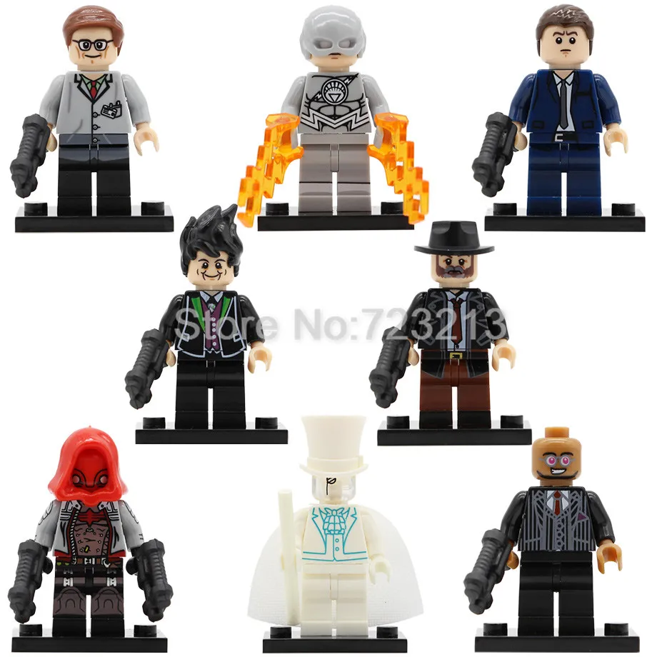

DC Super Hero Gotham Arkham Knight Figure Flash Building Detective Gordon Hugo StrangeHarvey Bullock Building Blocks Toy Legoing