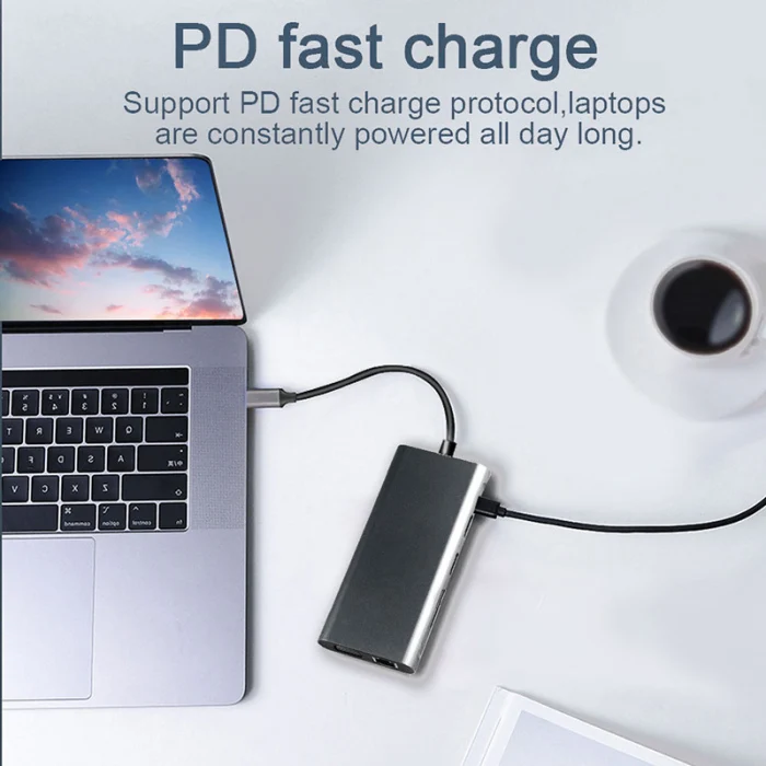USB C концентратор ноутбук док-станция Тип C адаптер многофункциональный для Windows компьютер SD998
