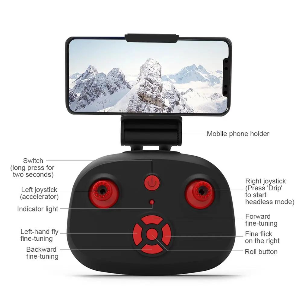 KF608 Мини Воздушный Дрон игрушка 720P HD воздушная камера Wi-Fi передача изображения радиоуправляемый самолет игрушки для детей