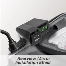 Напряжение Дисплей Водонепроницаемый 12-24 в USB мотоцикл питания розетка зарядное устройство переключатель аксессуары с переключателем вкл/...(China)