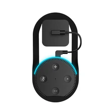 Высококачественный смарт-громкоговоритель Echo Dot 2 фиксированная зарядка настенное крепление кронштейны пластик черный Универсальный