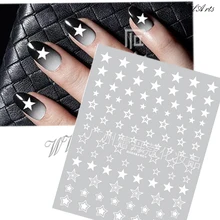 1Pcs CB-Series Different Colors Stars Nail Stickers Designer Brand Logo Gummed 3D Nail Art Stickers Decals Makep Art Decorations