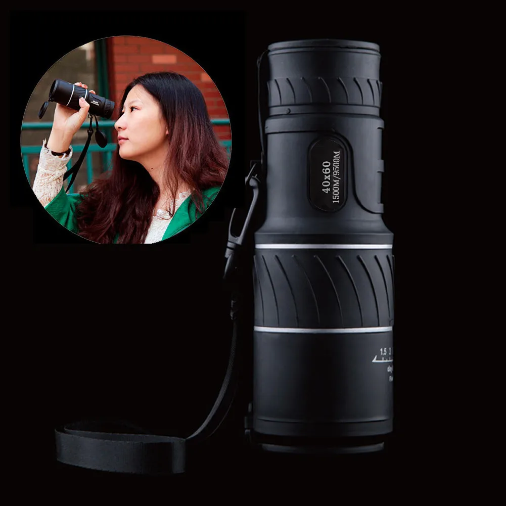 

3-2 PANDA Day Vision 40x60 HD Optical Monocular Hunting Camping Hiking Teles