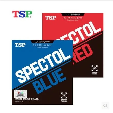 

Tsp Spectol Red/blue Raw Rubber Table Tennis Rubber Pips Out With Ping Pong Sponge Fast Attack