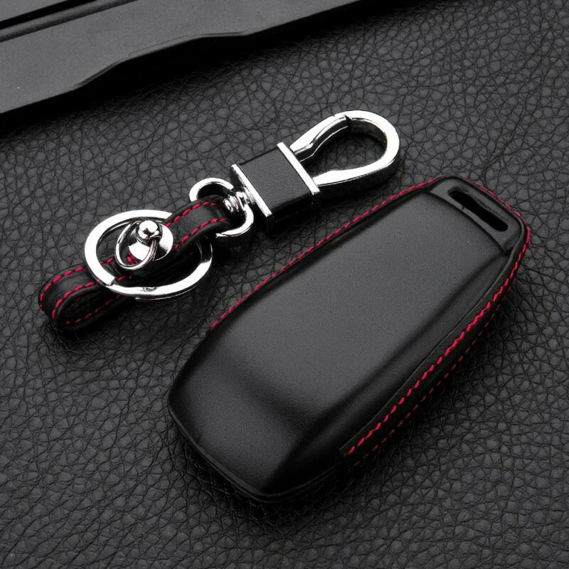 Black Smart Key Case Shell Protection Fob for Mercedes Benz W213 E200 E260 E300 E400 E63 Car Accessories Car Key Holder Leather