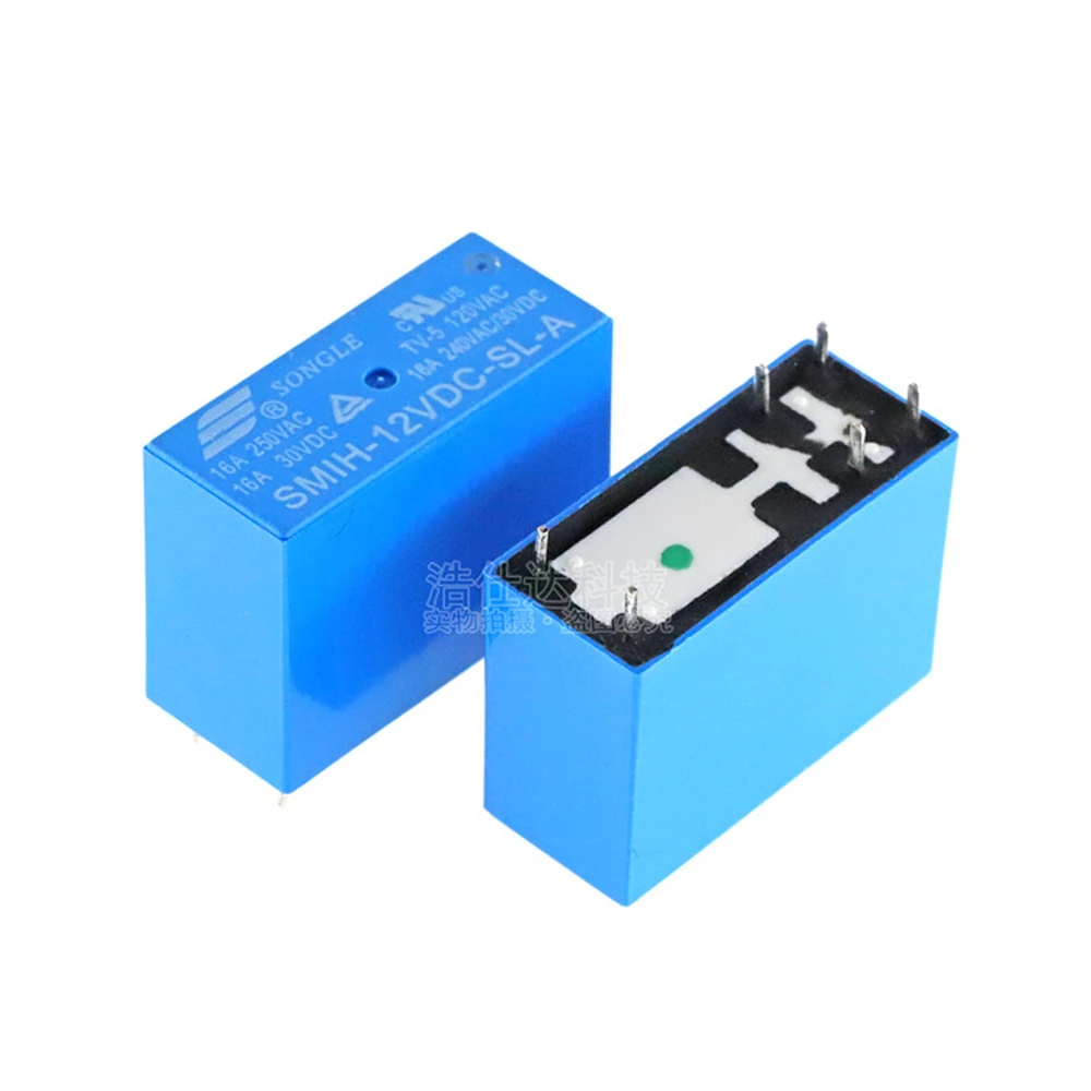 10 шт./лот реле мощности Φ 5V 12V 24V 16A 6PIN A группа нормально открытых|power relay|5v 12v relaypower