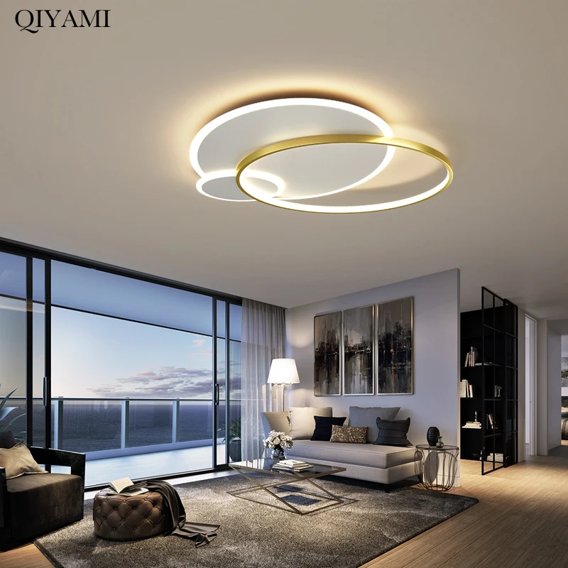 

Modern Creative LED Chandelier Lights For Living Room Bedroom Indoor Round Lamp Lighting Fixtures Home Deco Luminaire AC90-260V