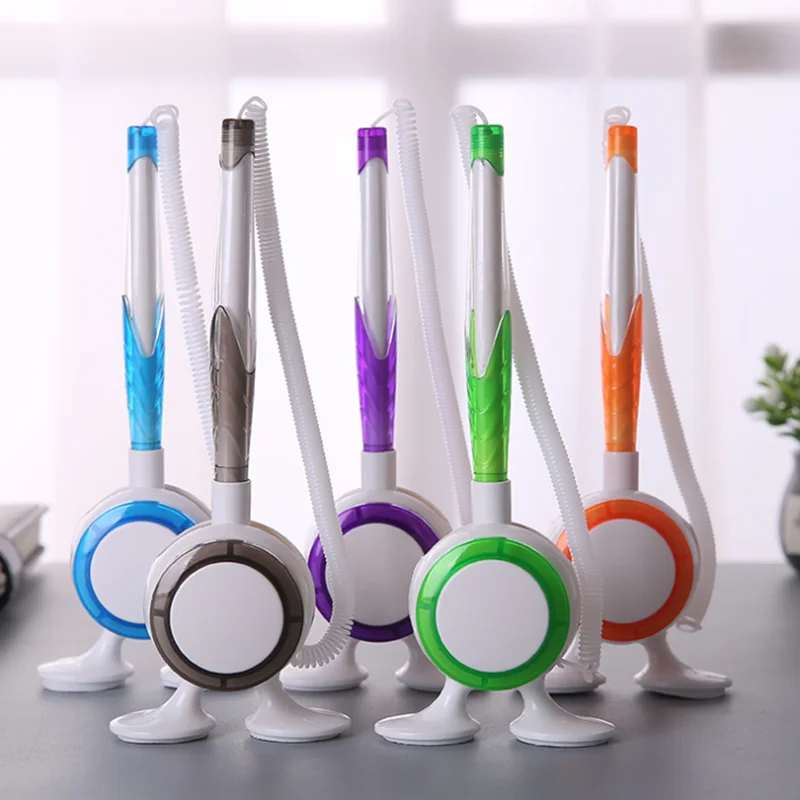 

Creative Elastic Rope Ballpoint Pen Fixed Bank Table Desktop Signature Pens Students Kids School Office Stationery Supplies Gift