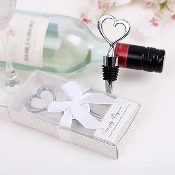

Heart shaped red wine champagne cork wedding supplies set wine stopper bar accessories home bar 100 pieces