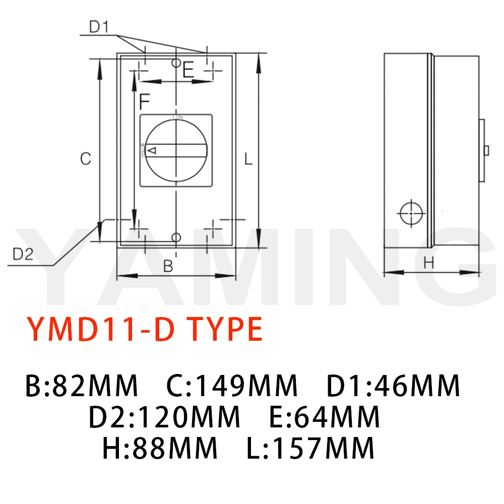 YMD11 25 переключатель изолятора ВКЛ ВЫКЛ 2 положения Cam Переключатель с коробкой
