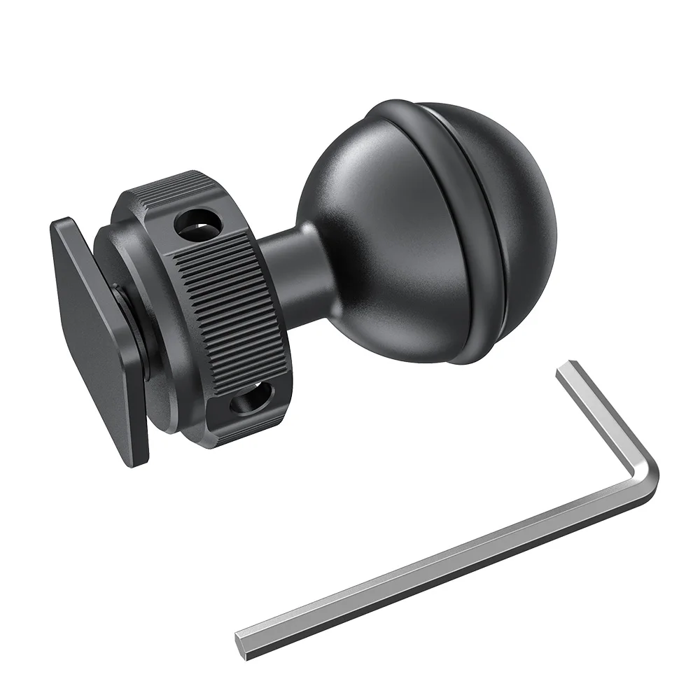SmallRig Ballhead with Cold Shoe Mount For Aluminum Alloy Quick Release Articulating Magic Arm Extension Kit- 2383