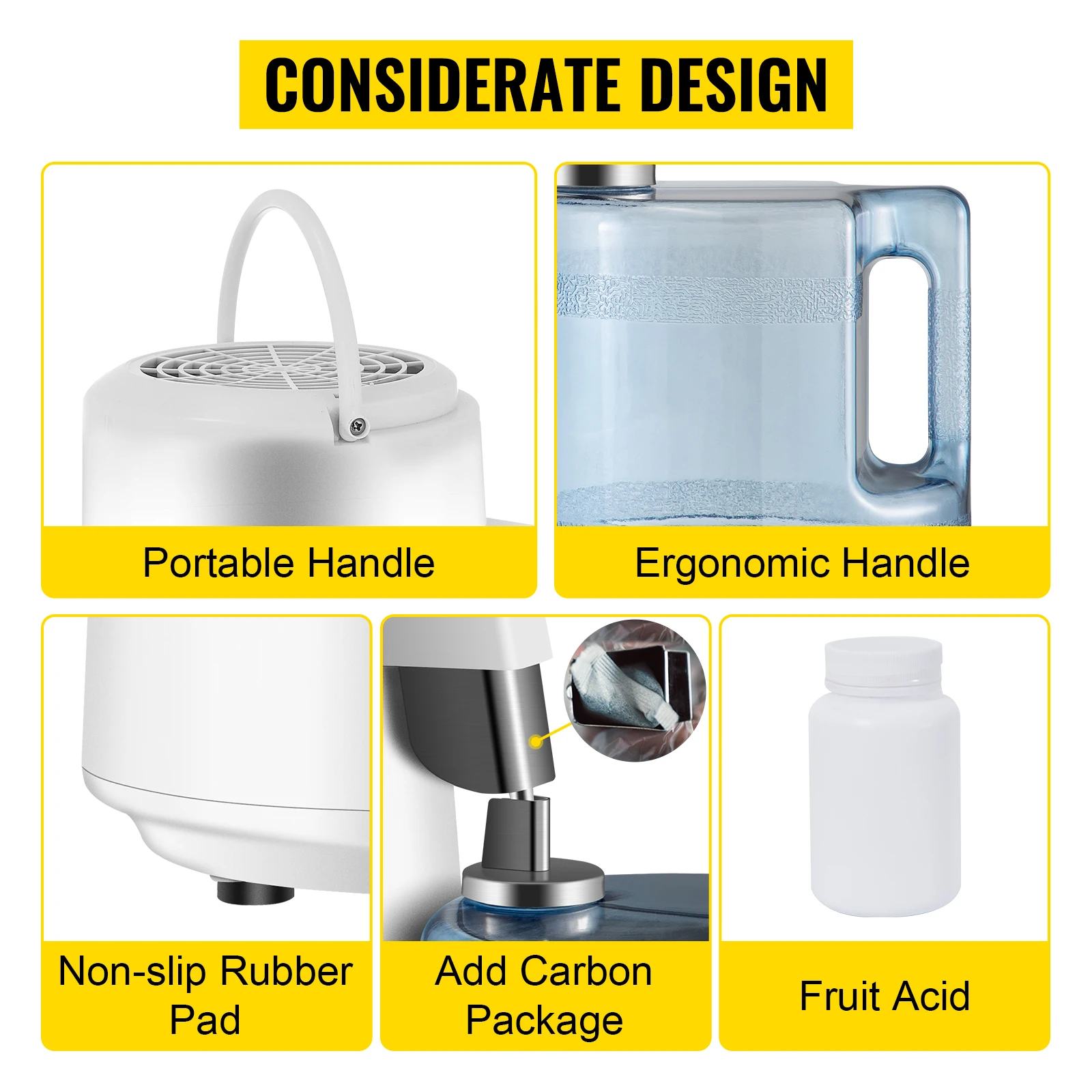 Lue’s House VEVOR Pure Water Distiller Stainless Steel 4L Dental