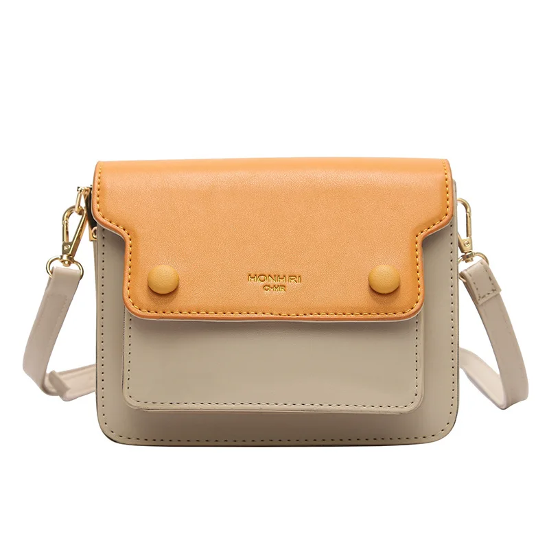

Versitile Fashion 2018 Spring New Style Fashion Square Sling Bag Versatile Contrast Color File Holder Korean-style Shoulder Bag