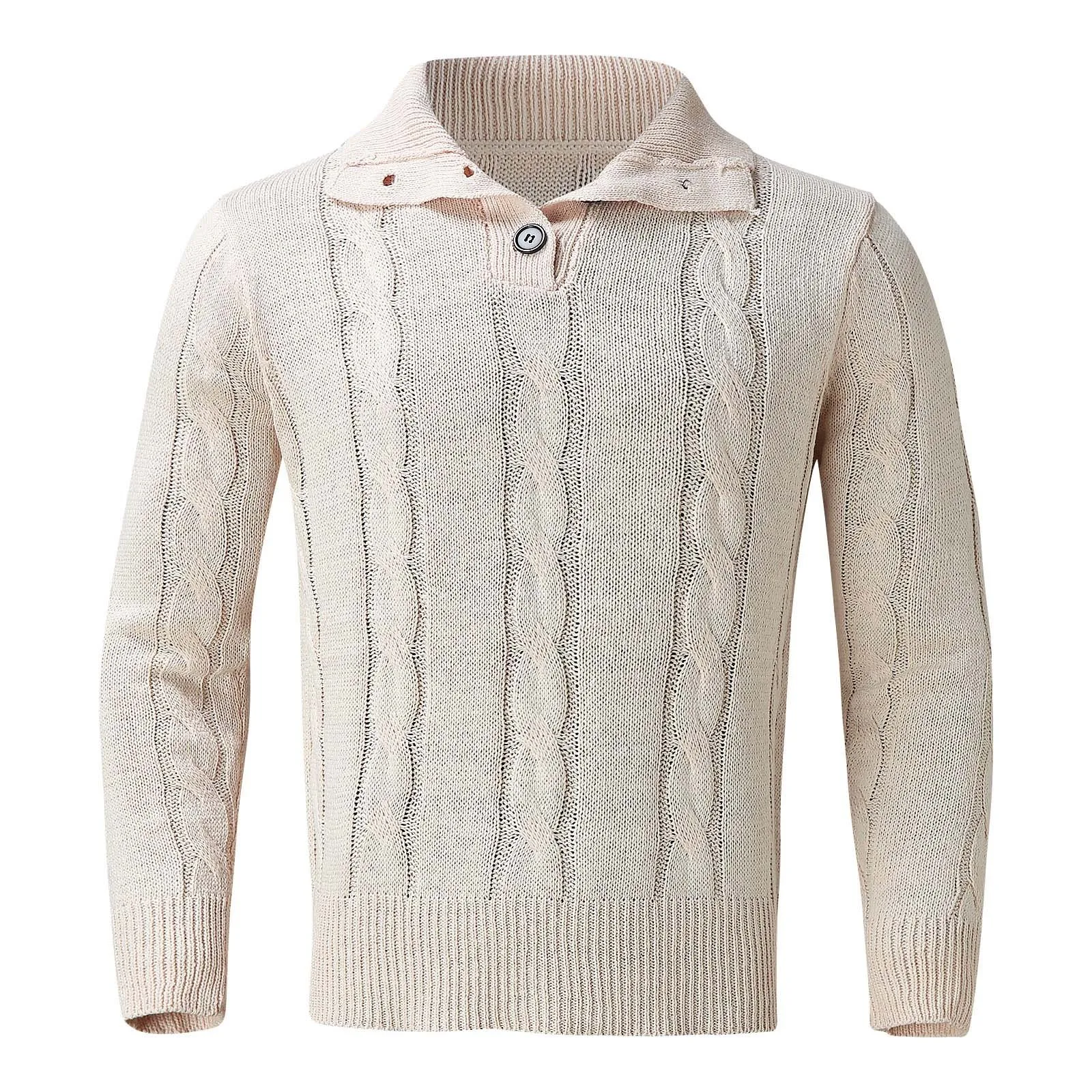 2021 Men's Fall/winter Sweater Fashion Stand-up Collar Sweater Long-sleeved Bottoming Sweater Simple Daily High Quality Sweaters 1
