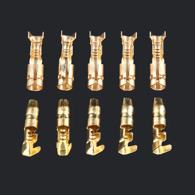 Female and Male Bullet Terminals Connector Gold Brass/Silver Cable Accessories Cable Lug Connectors Electronics Others cb5feb1b7314637725a2e7: 100Pcs 4.0 Female|100Pcs 4.0 Male|each 50PCS|each 50pcs sleeve|Female Sleeve|Male Sleeve