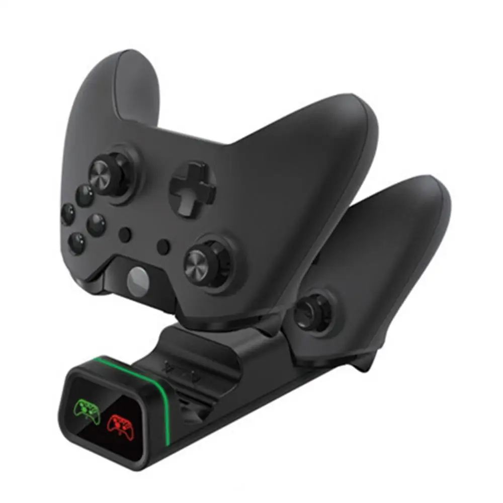 Двойной док-станция для зарядки контроллера для Xbox One/One S/One X базовая станция для зарядки дисплей с 2 батареями 800mAh