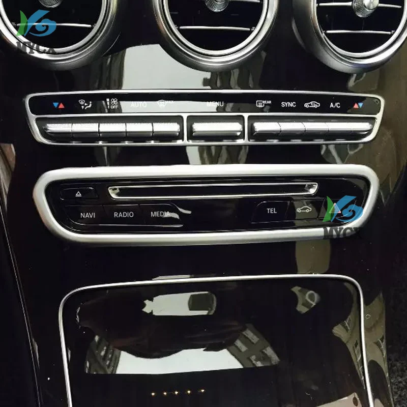 ABS Автомобильные CD пластины декоративная рамка для Центральной приборной панели панель накладка для Mercedes Benz C class W205 GLC X253- LHD