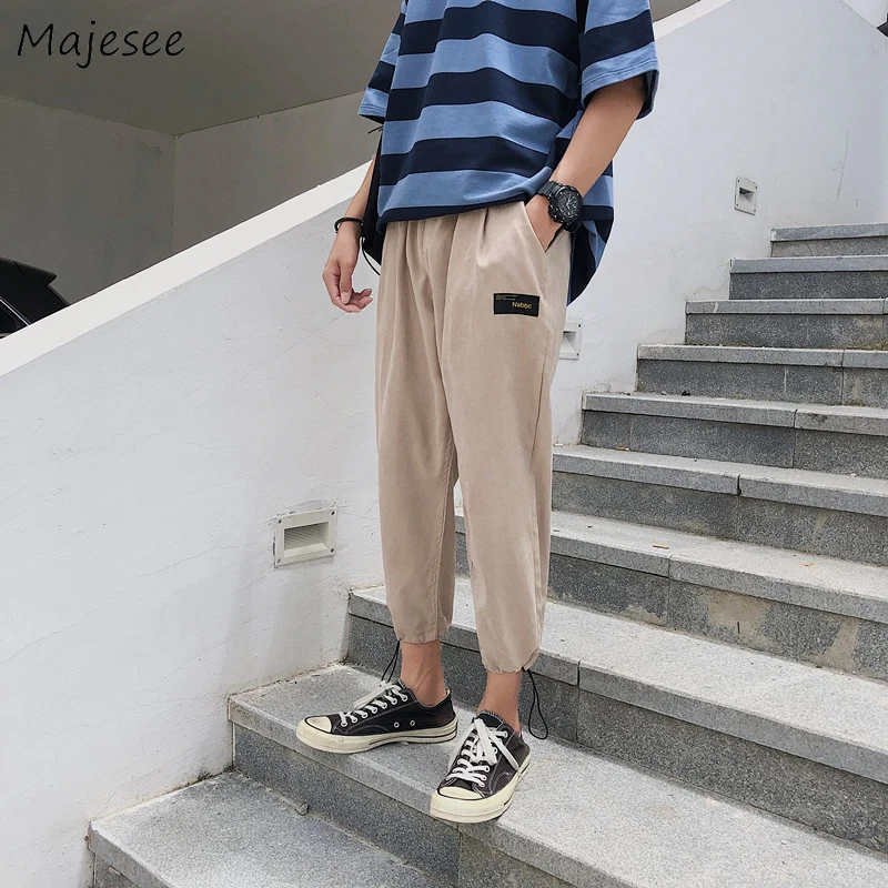 Брюки мужские цвета хаки Drawstring уличная одежда большого размера Harajuku горячая