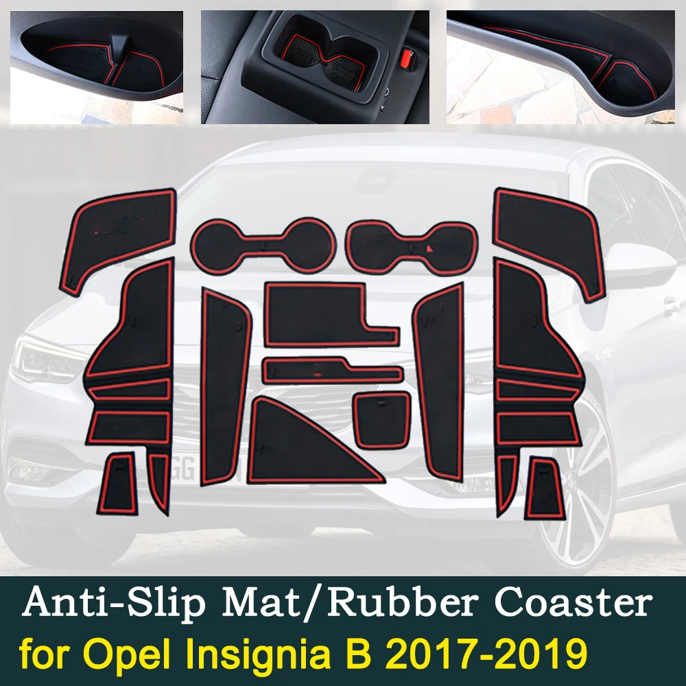 Противоскользящая резиновая подстилка для дверей Opel Insignia B 2017 ~ 2019 MK2 OPC GSI Vauxhall Holden