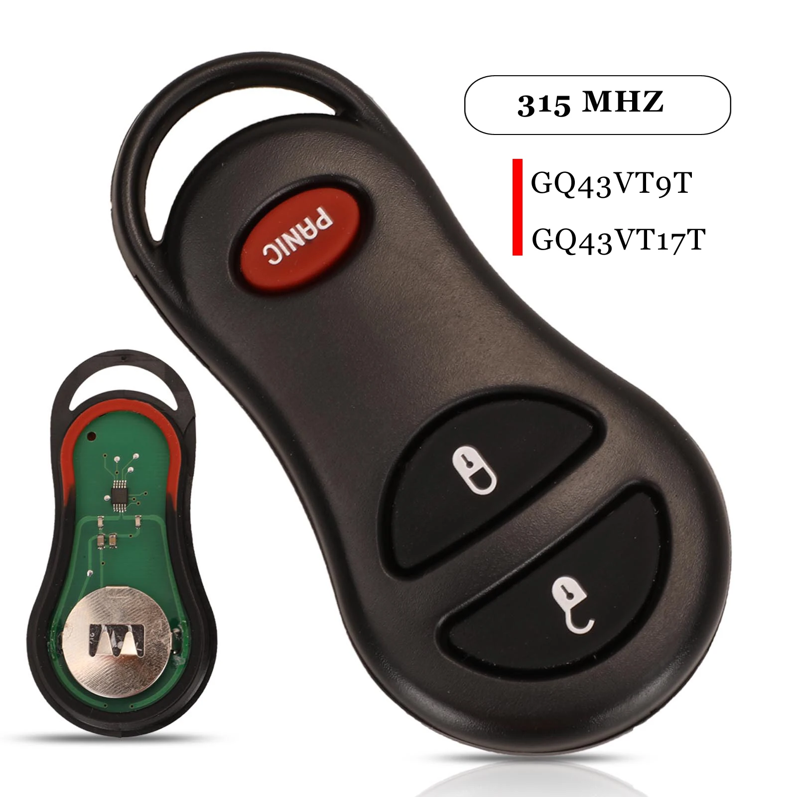 Пульт дистанционного управления jingyuqin с 3 кнопками 315 МГц для Dodge Jeep fit Chrysler
