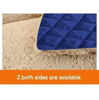 

HKML Two Sides Plush Pet Mat Soft Warm Dog Cat Bed Kennel Puppy Sleeping Beds For Small Medium Large Dogs Pet Blanket Dropshippi