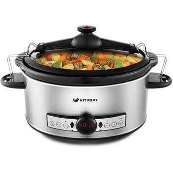 

Slow cooker kitfort kt-214, 320 W, silver/black