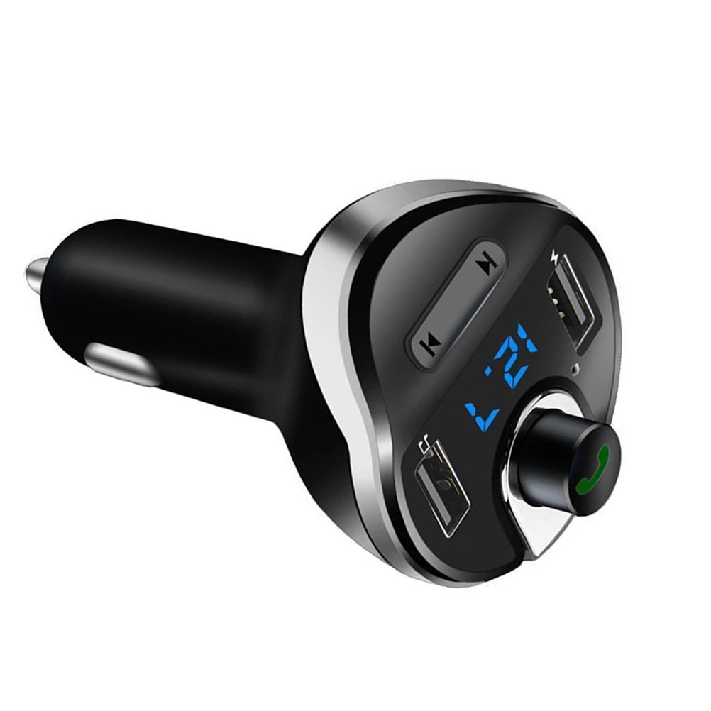 Bluetooth fm-передатчик для автомобиля Hands free In-Car fm-радио адаптер автомобильный комплект с USB зарядным устройством Определение напряжения для телефонов