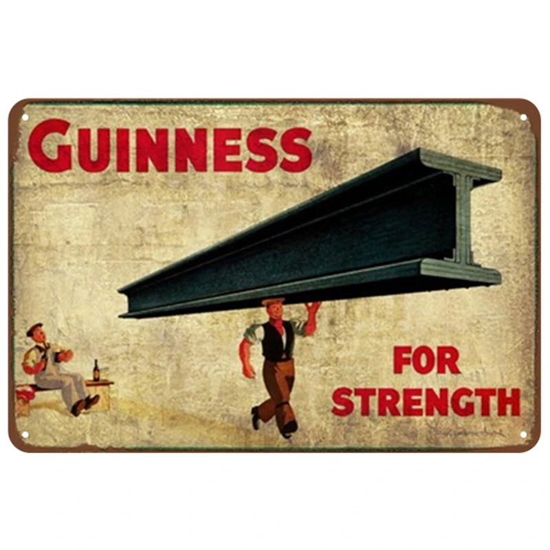 Guinness табличка, металлическая винтажная жестяная вывеска, булавка, потертый шик, Декор, винтажные металлические знаки, украшение для бара, металлический плакат для паба, металлическая пластина - Цвет: 6