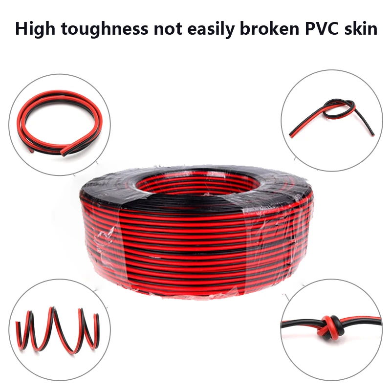 2Pin 16AWG  ڵ  ּ     ̾  ̺, ڵ Ŀ LED Ʈ ̹  UL2468