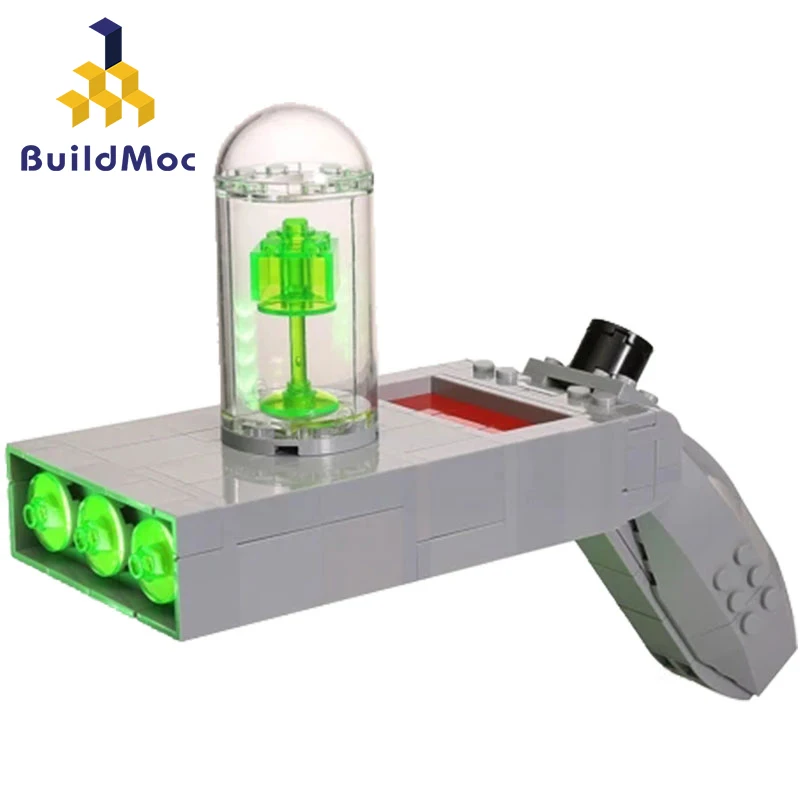 BuildMoc Creator модель пистолета Рик и Морти портал Мультяшные фигурки пистолет