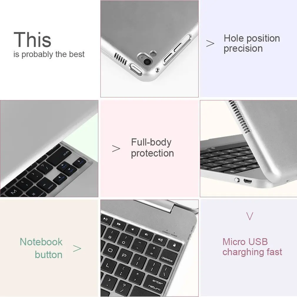 Универсальный Планшет беспроводная внешняя клавиатура для Apple Ipad 9,7 для Apple IOS система для Ipad Air2 Прямая поставка