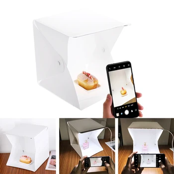 

Mini LED Photo Studio Soft Box Built In LED Photography Light Tent Softbox Light Room Photobooth Props