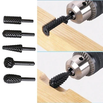 

5PCS 1/4'' DIY Drill Bit Set Carpentry Cutting Tools For Woodworking Knife Wood Carving building / engineering Hand tool useful