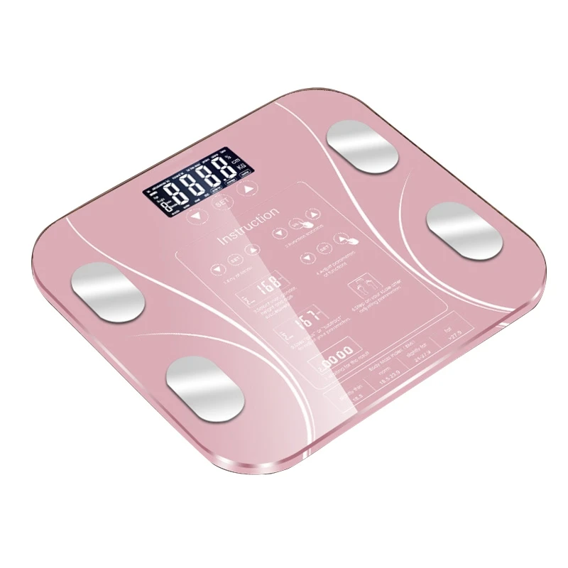 

Bathroom Body Fat Bmi Scale Digital Human Weight Scales Floor Lcd Display Body Index Electronic Smart Weighing Scales