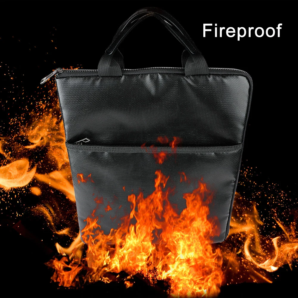 Fireproof Fire Resistant Document Bag Envelope Pouch For Passport File Photo
