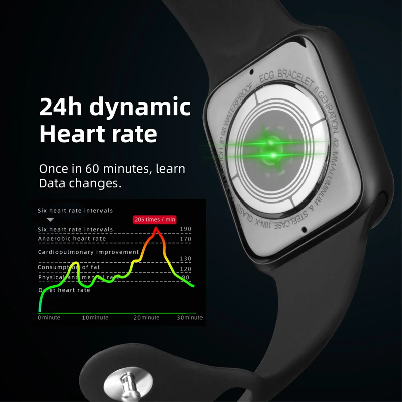 ESEED P90 smart watch männer IP68 wasserdichte volle touch screen unterstützung drahtlose lade P80 P70 P68 smartwatch Update version