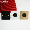 Wall Electrical Socket eu standard power outlet with dual home metal panel power 86type brass screw socket ► Photo 2/6