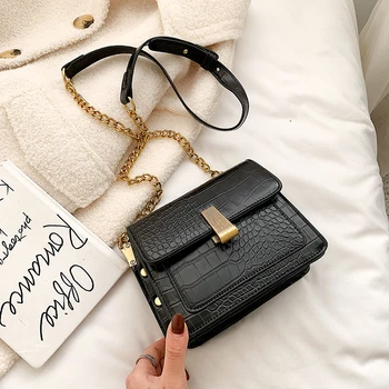 

2020 new ladies bag stone pattern shoulder messenger bag fashion casual mobile phone bag luxury designer women bag chain bag