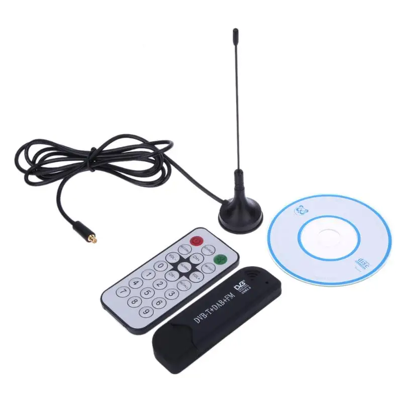 USB2.0 цифровой сигнал DVB-T SDR+ DAB+ FM TV тюнер вставляемый приемник RTL2832U+ FC0012