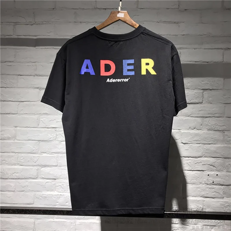 Aderererror/Однотонная футболка г. Летняя футболка с круглым вырезом и короткими рукавами с принтом aderererror красивая футболка ADER art play