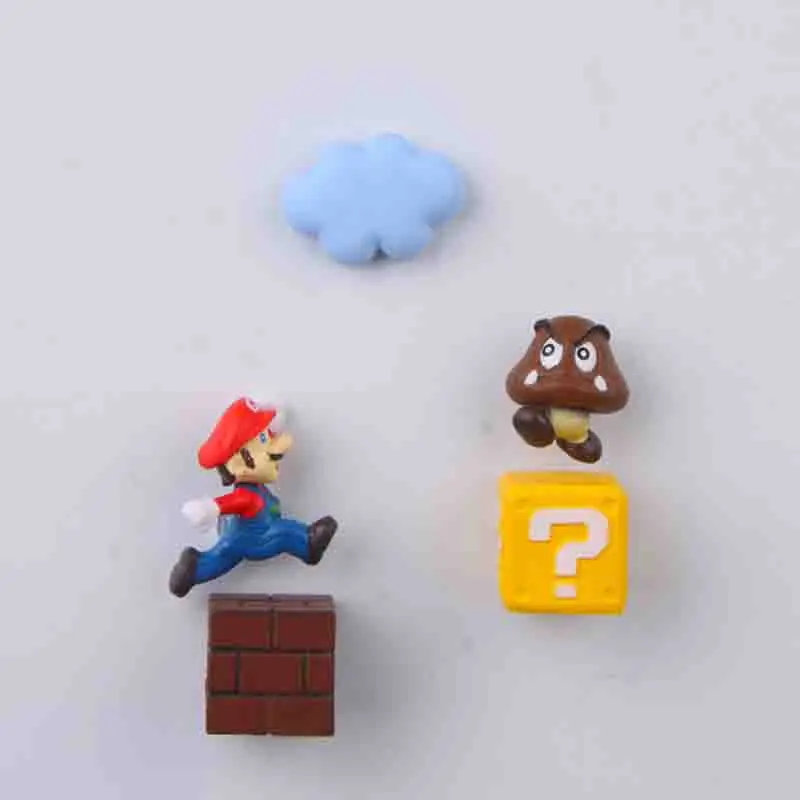 Принцесса Радуга облака 3D Funy стереоскопический Супер Марио Bros магниты на холодильник стикер сообщений детская игрушка подарок на день рождения