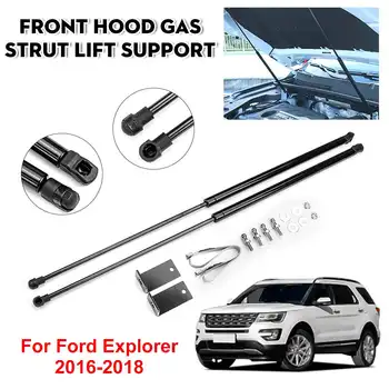 

2X Front Engine Cover Bonnet Hood Shock Lift Struts Bar Support Arm Gas Hydraulic For Ford Explorer 2016 2017 2018