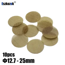 Écrans à fumer en laiton pour tuyaux, 12.7mm, 15mm, 16mm, 19mm, 20mm, 25mm, quantité de 10 pièces