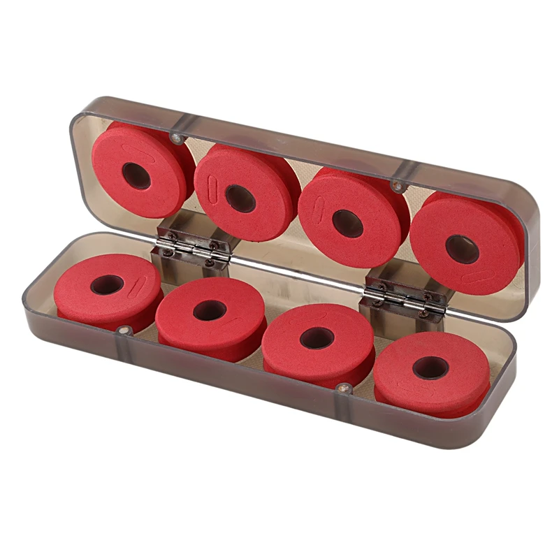 

8Pcs Durable Red Foam Winding Board Fishing Line Wire Shaft Bobbin Spools Tackle Box Gift