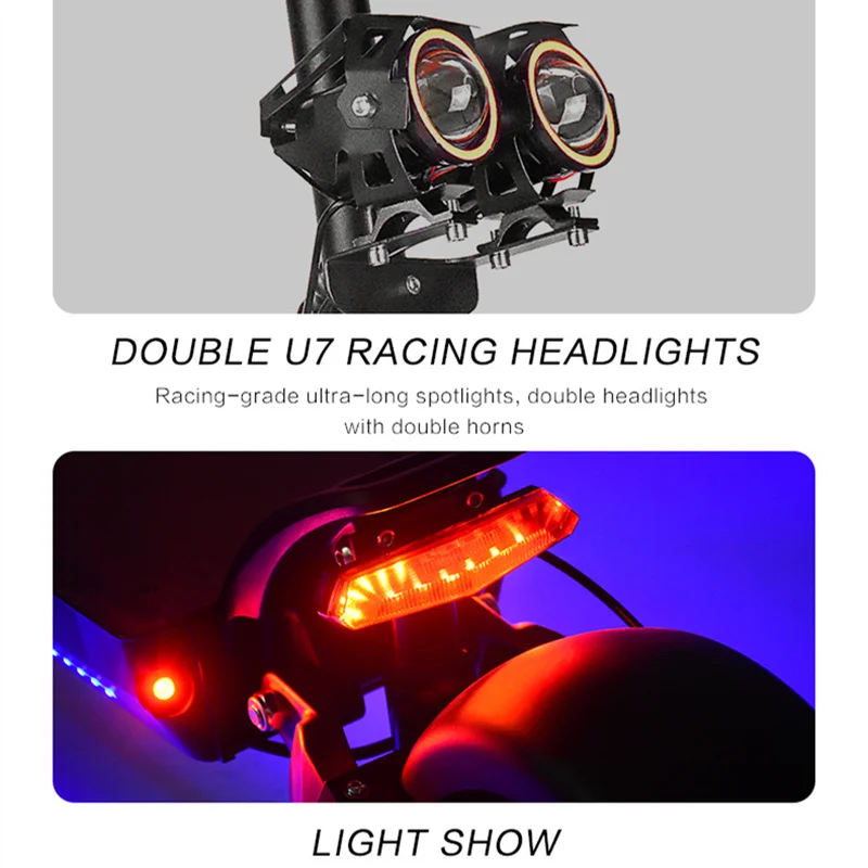 10 "electric scooter 52/60V3200W dual drive off-road collapsible hydraulic shock absorbable portable two wheel scooter