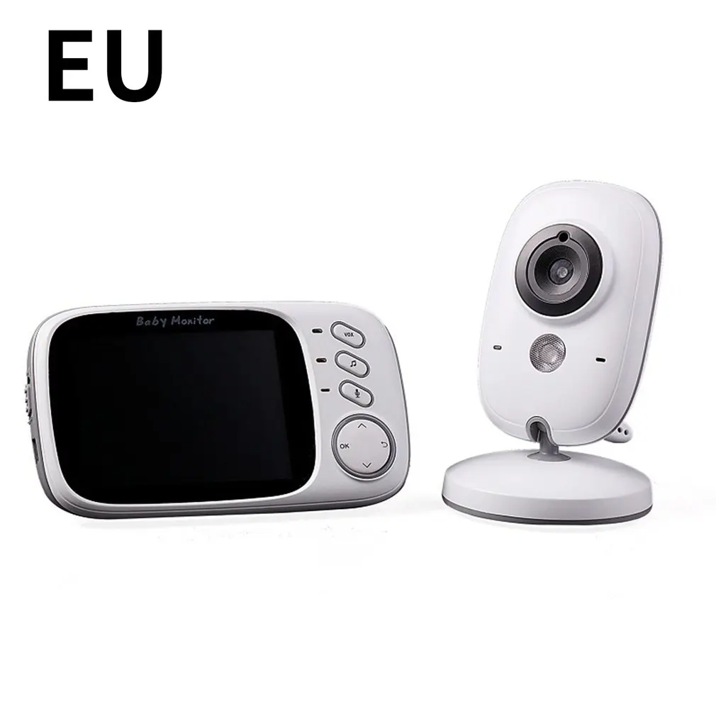 EU Plug Видео Видеоняни и радионяни VB603 2,4G Беспроводной 3,2 дюйма ЖК-дисплей 2 Way аудио-разговора Ночное видение видео Беспроводной цифровая ip-камера - Цвет: EU Plug