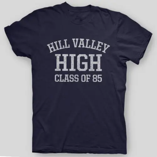 HILL VALLEY HIGH Back To The Future BTTF Flux VINTAGE LOOK T-Shirt SIZES S-5X | Мужская одежда