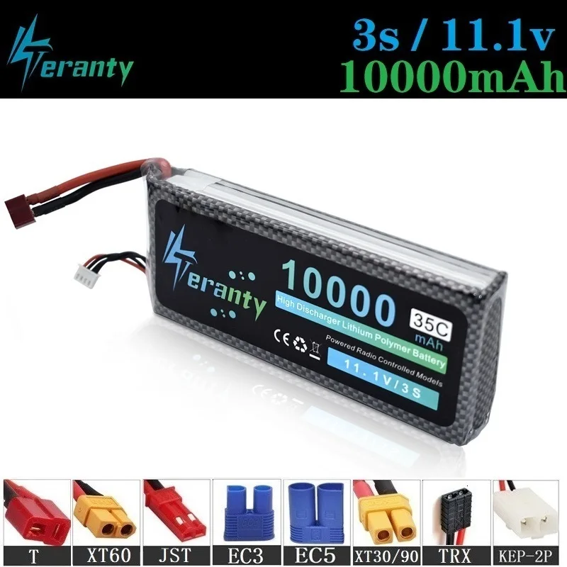 Высокоразрядная батарея 3s 11,1 v 10000mAh Lipo для радиоуправляемого дрона вертолета автомобиля лодки квадрокоптера запасные части 35C 11,1 v литиевая батарея